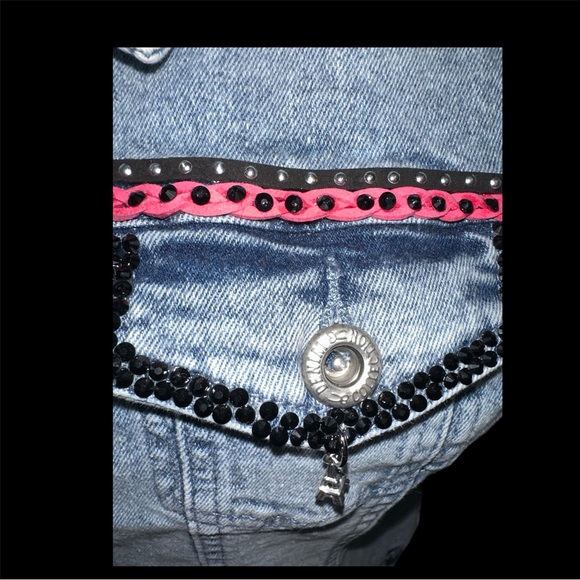 Paris In Spring Embroidered Denim Vest - Picture 7 of 9